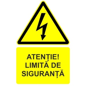 Indicator Atentie limita de siguranta indicator de avertizare, Sticker autocolant - Img 1