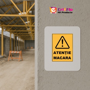 Indicator Atentie macara, Sticker autocolant - Img 5