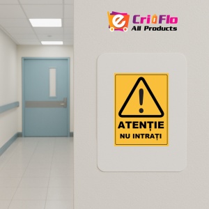 Indicator Atentie nu intrati, Sticker autocolant - Img 5