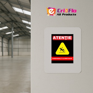 Indicator atentie pardoseala alunecoasa, Sticker autocolant - Img 4