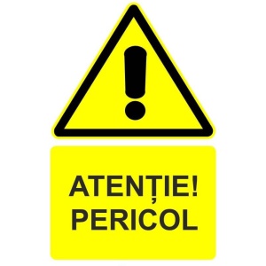 Indicator Atentie pericol indicator de avertizare, Sticker autocolant