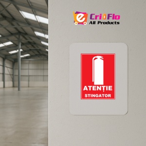 Indicator Atentie stingator, Sticker autocolant - Img 4