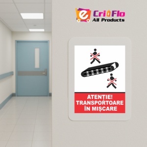 Indicator Atentie transportoare in miscare (2), Sticker autocolant - Img 5
