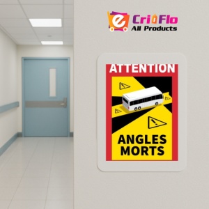 Indicator Attention angles morts autobuze, Sticker autocolant - Img 5