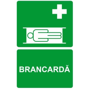 Indicator Brancarda v1, Sticker autocolant