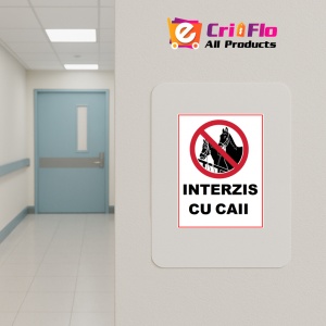 Indicator Caii interzis cu caii, Sticker autocolant - Img 5