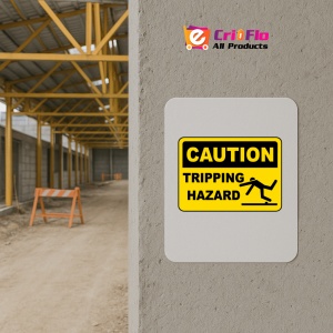 Indicator Caution Tripping Hazard Sign, Sticker autocolant - Img 5