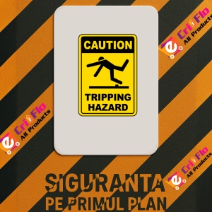 Indicator Caution Tripping Hazard, Sticker autocolant - Img 3