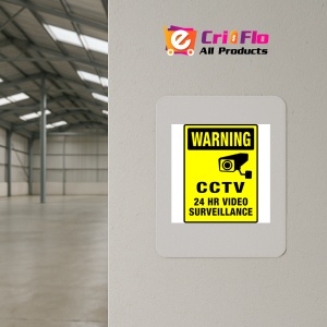 Indicator CCTV 24 Hours Video Surveillance Sign, Sticker autocolant - Img 3