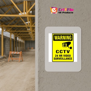 Indicator CCTV 24 Hours Video Surveillance Sign, Sticker autocolant - Img 5