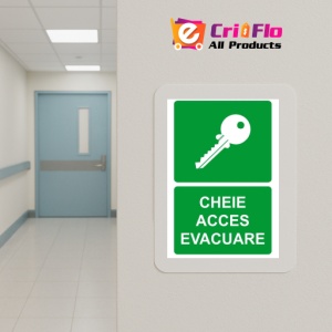 Indicator Cheie acces evacuare v1, Sticker autocolant - Img 5