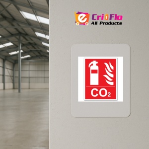 Indicator CO2 EXTINGUISHER SIGN, Sticker autocolant - Img 4