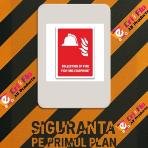 Indicator COLLECTION OF FIRE FIGHTING EQUIPMENT SIGN, Sticker autocolant - Img 3