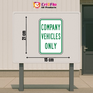Indicator Company Vehicles Only Sign, Sticker autocolant - Img 2