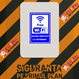 Indicator Cu acces gratuit la internet, Sticker autocolant - Img 3