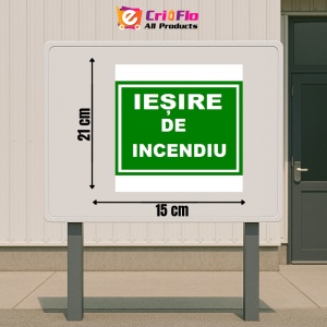 Indicator Cu iesire de incendiu, Sticker autocolant - Img 2