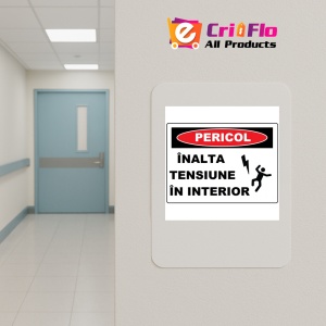 Indicator Cu inalta tensiune in interior, Sticker autocolant - Img 4