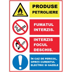 Indicator Cu instructiuni de protectia muncii, Sticker autocolant - Img 1