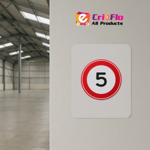 Indicator cu viteza maxima de 10 km la ora, Sticker autocolant - Img 3