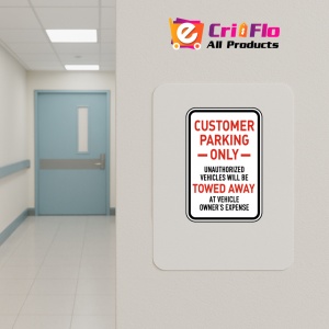 Indicator Customer Parking Only Signs, Sticker autocolant - Img 4