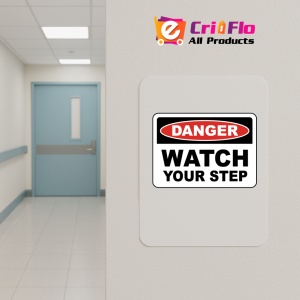 Indicator Danger Watch Your Step Sign, Sticker autocolant - Img 4