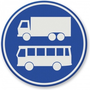 Indicator de avertizare pentru benzi de autobuze si camioane, Sticker autocolant