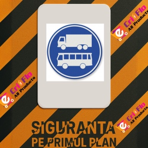 Indicator de avertizare pentru benzi de autobuze si camioane, Sticker autocolant - Img 2