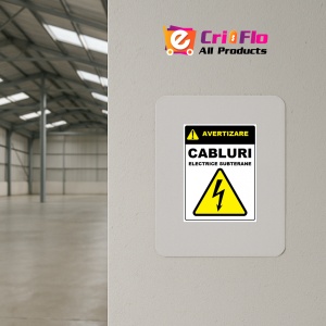 Indicator De avertizare pentru cabluri electrice subterane, Sticker autocolant - Img 3
