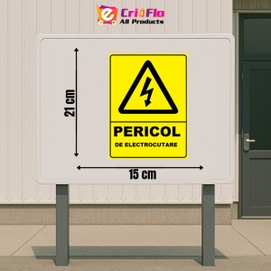 Indicator De avertizare pentru pericol de electrocutare, Sticker autocolant - Img 2