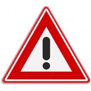 Indicator de circulatie alte pericole, Sticker autocolant