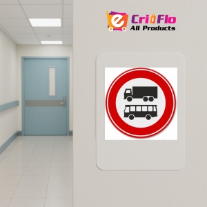 Indicator de circulatie interzis pentru camioane si autobuze, Sticker autocolant - Img 4