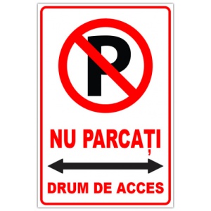 Indicator De informare parcati drum de acces, Sticker autocolant