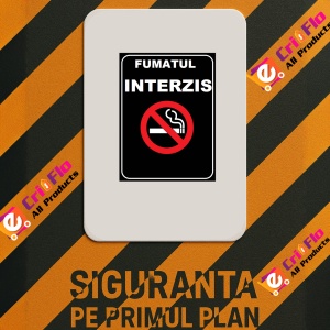 Indicator De interzicere fumatul interzis, Sticker autocolant - Img 2