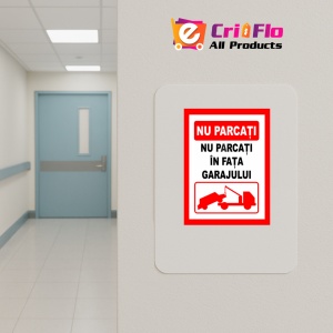 Indicator De interzicere nu parcati in fata garajului, Sticker autocolant - Img 4