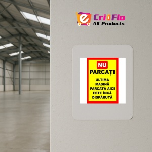 Indicator De interzicere nu parcati masina disparuta, Sticker autocolant - Img 3