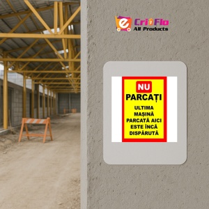 Indicator De interzicere nu parcati masina disparuta, Sticker autocolant - Img 5