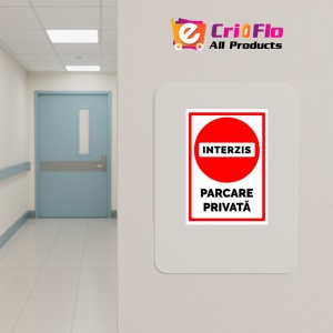 Indicator De interzis parcare privata, Sticker autocolant - Img 4