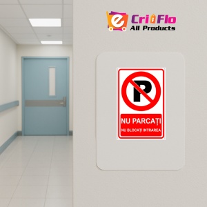 Indicator De parcare nu parcati nu blocati intrarea, Sticker autocolant - Img 4