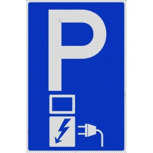 Indicator de parcare nuai pentru masini electrice), Sticker autocolant