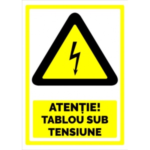 Indicator De securitate atentie tablou sub tensiune, Sticker autocolant