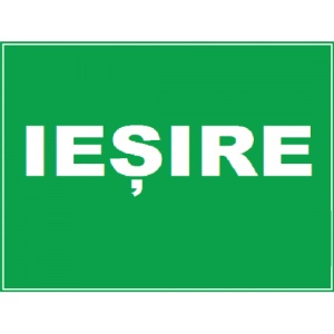 Indicator De siguranta pentru iesire, Sticker autocolant
