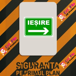 Indicator De urgenta iesire in dreapta, Sticker autocolant - Img 2
