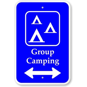 Indicator De zona de camping, Sticker autocolant