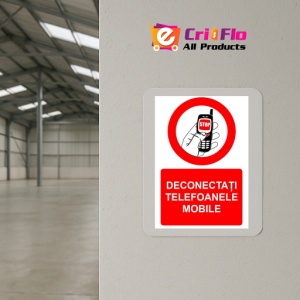 Indicator Deconectati telefoanele mobile indicator de interzicere, Sticker autocolant - Img 4