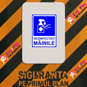 Indicator Dezinfectati mainile, Sticker autocolant - Img 2