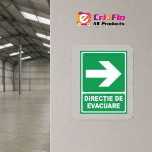 Indicator Directie de evacuare dreapta, Sticker autocolant - Img 4