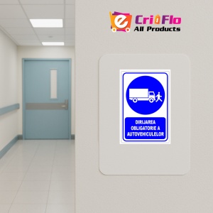 Indicator Dirijarea obligatorie a autovehiculelor, Sticker autocolant - Img 4