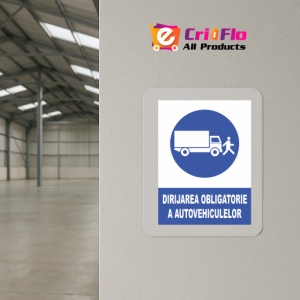 Indicator Dirijarea obligatorie a autovehiculelor, Sticker autocolant - Img 4