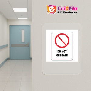 Indicator DO NOT OPERATE SIGN, Sticker autocolant - Img 4