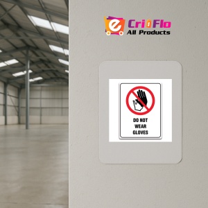 Indicator DO NOT WEAR GLOVES SIGN, Sticker autocolant - Img 3